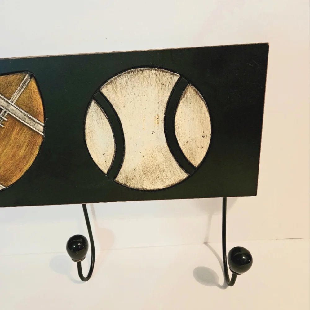 Hobby Lobby Sports Wall Hanging Basketball, Football Softball